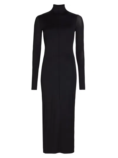 Wardrobe.nyc Women's Rhw Mock-turtleneck Maxi Dress In Black