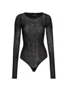 Wardrobe.nyc Wardrobe. Nyc Web Fishnet Bodysuit In Black