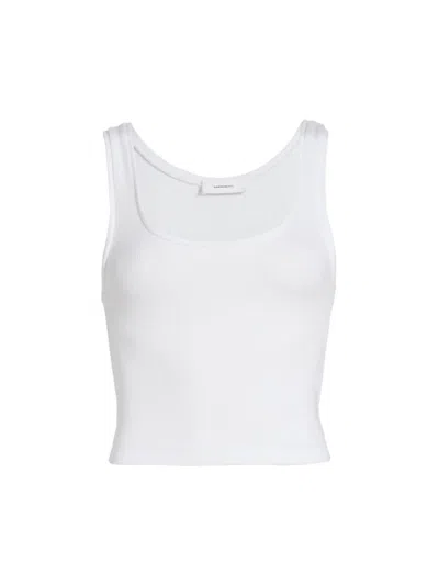 Wardrobe.nyc Women's Scoopneck Rib-knit Tank In Off White