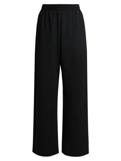 Wardrobe.nyc Women's Semi Matte Track Pants In Black