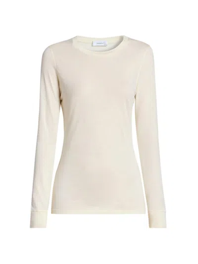 Wardrobe.nyc Women's Slim-fit Long-sleeve T-shirt In Neutral