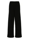 Wardrobe.nyc Ribbed Straight-leg Trousers In Black