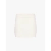 Wardrobe.nyc Virgin Wool Miniskirt In Off White