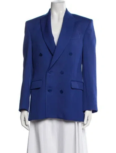 Pre-owned Wardrobe.nyc Wool Blazer In Blue