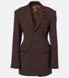 Wardrobe.nyc Wool Blazer In Brown