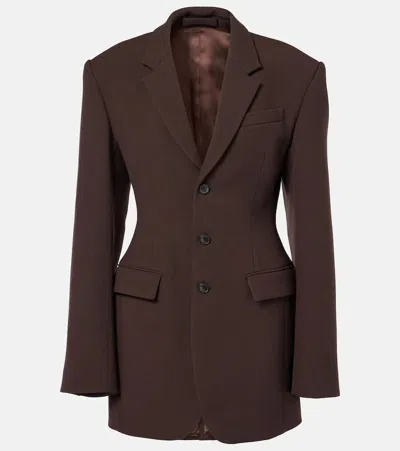 Wardrobe.nyc Wool Blazer In Brown