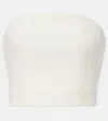 Wardrobe.nyc Wool-blend Bustier Top In White