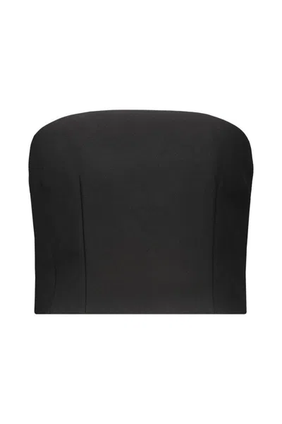 Wardrobe.nyc Wool Corset Clothing In Black