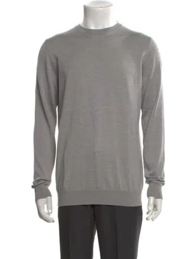Pre-owned Wardrobe.nyc Wool Crew Neck Pullover In Gray