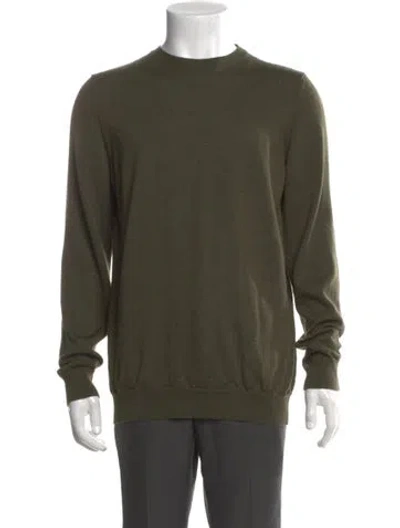 Pre-owned Wardrobe.nyc Wool Crew Neck Pullover In Green