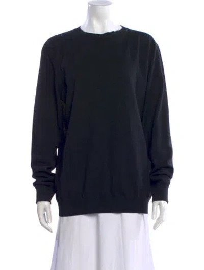 Pre-owned Wardrobe.nyc Wool Crew Neck Sweater In Black