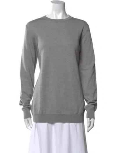 Pre-owned Wardrobe.nyc Wool Crew Neck Sweater In Gray