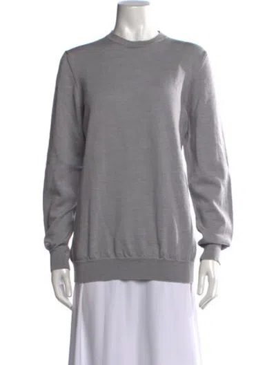 Pre-owned Wardrobe.nyc Wool Crew Neck Sweater In Grey