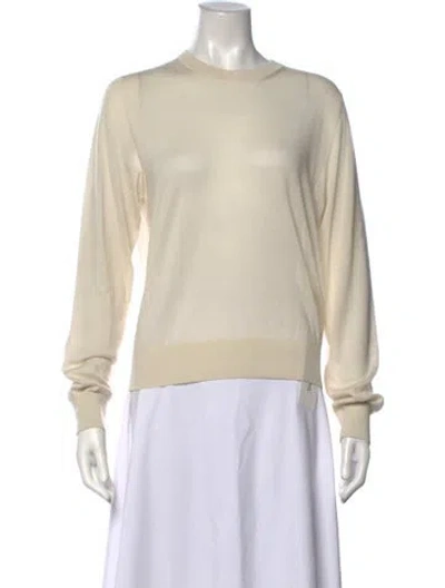 Pre-owned Wardrobe.nyc Wool Crew Neck Sweater In Neutrals