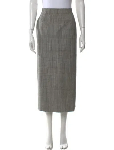Pre-owned Wardrobe.nyc Wool Long Skirt In Black