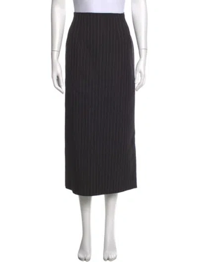 Pre-owned Wardrobe.nyc Wool Long Skirt In Gray
