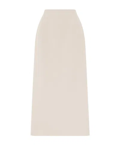 Wardrobe.nyc Wool Maxi Skirt In Sand-colored