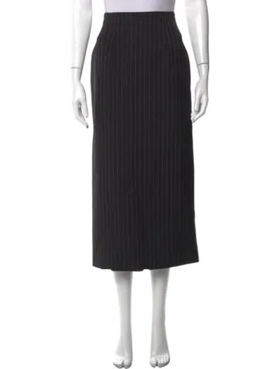 Pre-owned Wardrobe.nyc Wool Midi Length Skirt In Black