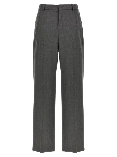 Wardrobe.nyc Wide Leg Virgin Wool Trousers In Gray