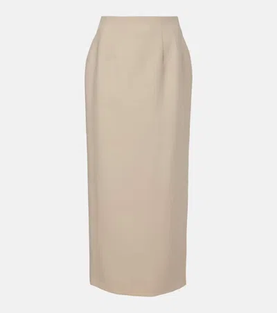 Wardrobe.nyc Wardrobe. Nyc Wool Pencil Skirt In Neutral