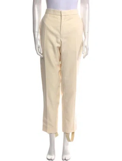 Pre-owned Wardrobe.nyc Wool Straight Leg Pants In Neutral