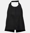 Wardrobe.nyc Backless Virgin-wool Top In Black
