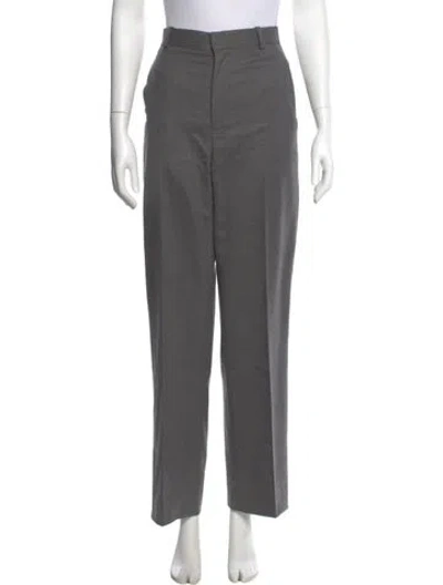 Pre-owned Wardrobe.nyc Wool Wide Leg Pants In Gray