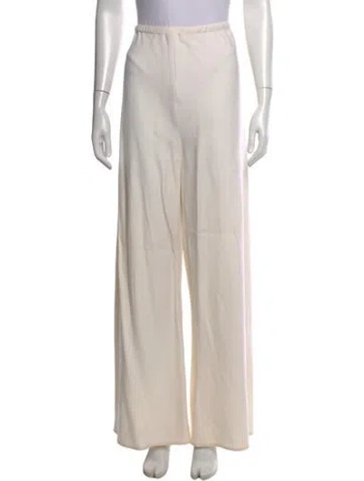 Pre-owned Wardrobe.nyc Wool Wide Leg Pants In Neutrals