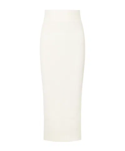 Wardrobe.nyc Woven Midi Skirt In White