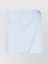 Wardrobe.nyc Asymmetric High-waisted Miniskirt In Blue