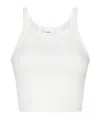Wardrobe.nyc Off-white Crop Tank Top