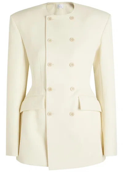 WARDROBE.NYC WARDROBE.NYC X RHW DOUBLE-BREASTED WOOL-BLEND MINI BLAZER DRESS