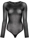 Wardrobe.nyc Rhw Web Bodysuit Clothing In Black