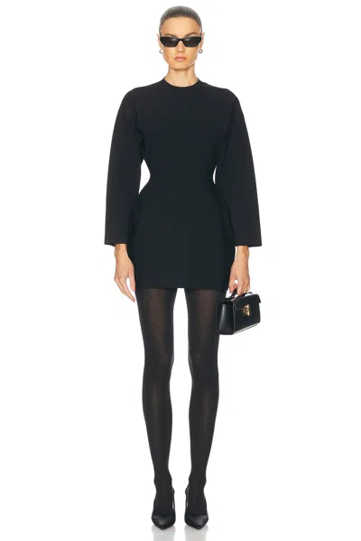 Wardrobe.nyc X Rosie Huntington-whiteley Rhw Power Knit Mini Dress In Black