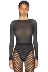 Wardrobe.nyc Rhw Web Bodysuit Clothing In Black