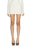 Wardrobe.nyc X Rosie Huntington-whiteley Sculpted Mini Skirt In White