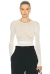 Wardrobe.nyc X Rosie Huntington-whiteley Web Bodysuit In White