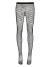 Wardrobe.nyc X Rosie Huntington-whiteley Web Mesh Tights In Black