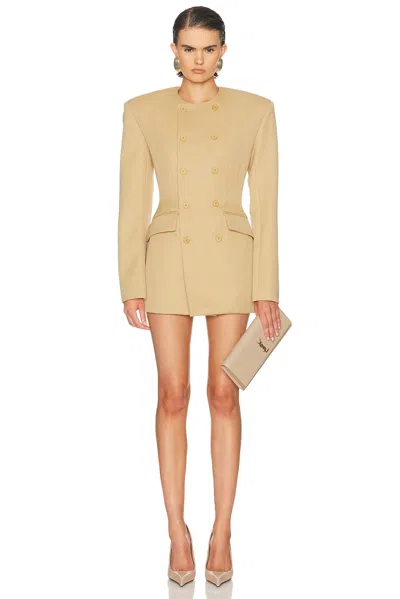 Wardrobe.nyc X Rosie Huntington-whiteley Sculpted Blazer Dress In Orange
