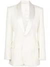 Wardrobe.nyc X The Woolmark Company Release 05 Single-breasted Suit Jacket In White