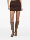 Wardrobe.nyc Zip-fastening Mini Skirt In Brown
