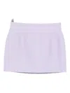 Wardrobe.nyc Zip-fastening Mini Skirt In Purple