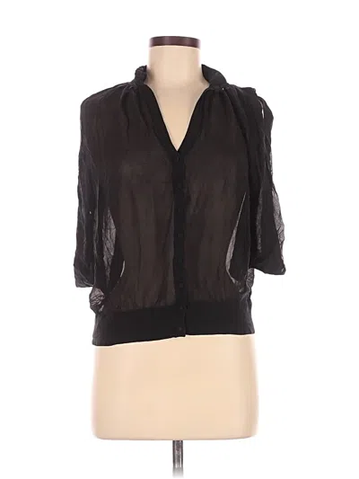Pre-owned Warehouse 3/4 Sleeve Blouse In Black