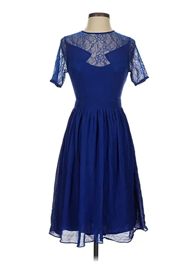 Pre-owned Warehouse Cocktail Dress In Blue