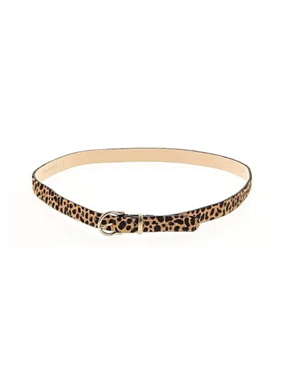 Pre-owned Warehouse Leather Belt In Gold