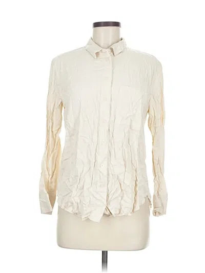 Pre-owned Warehouse Long Sleeve Blouse In Ivory