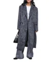 Warehouse Structured Shoulder Coat In Gray