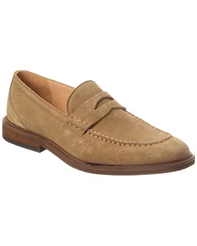 Warfield & Grand Grant Suede Loafer In Brown