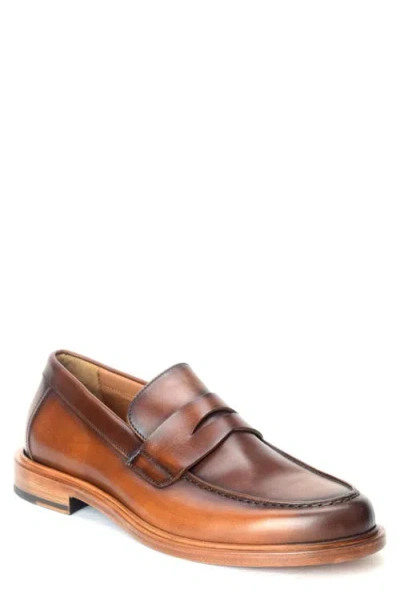 Warfield & Grand Preeminent Penny Loafer In Whiskey