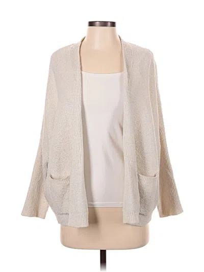 Pre-owned Warm & Cozy Lifestyle By Poof Cardigan Sweater In White